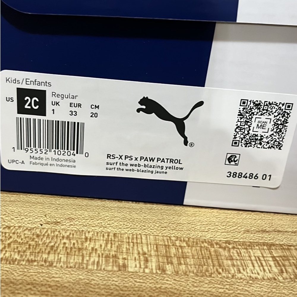 Puma paw patrol kids shoes